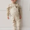 Jordie Overall - Fine Stripe Biscuit/Cloud