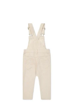 Jordie Overall - Fine Stripe Biscuit/Cloud