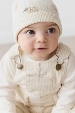 Jordie Overall - Fine Stripe Biscuit/Cloud