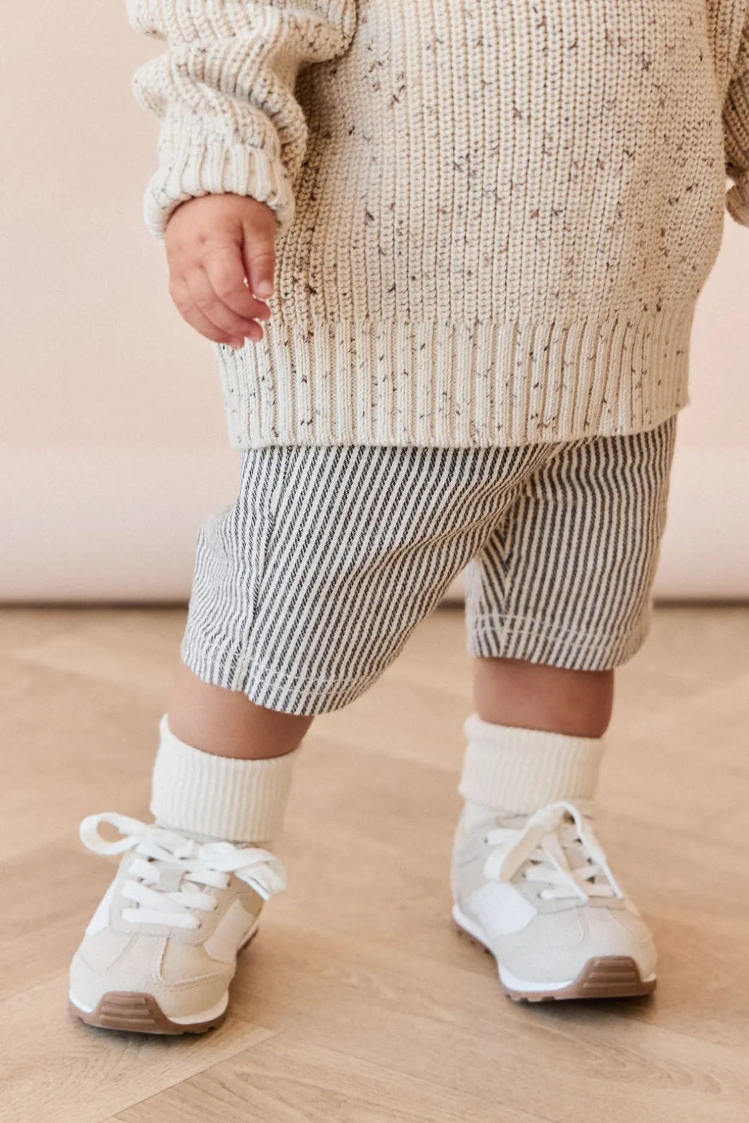 Jude Short - Dark Coffee/Buff Stripe