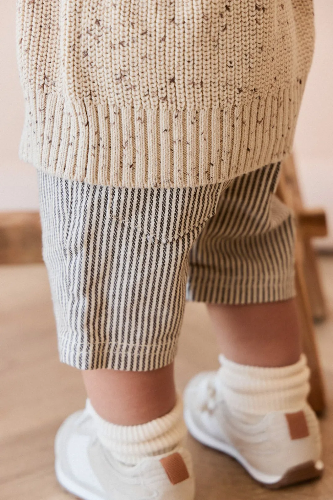 Jude Short - Dark Coffee/Buff Stripe