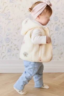 Kai Sherpa Vest - Fifi Spaced Egret