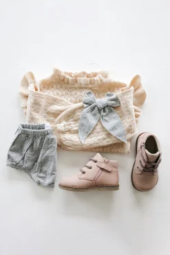 Leather Boot - Blush