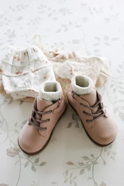 Leather Boot - Blush