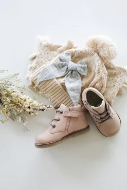 Leather Boot - Blush