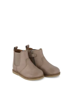 Leather Boot with Elastic - Tweed