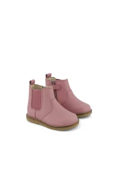 Leather Boot with Elastic Side - Lilium