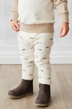 Leather Boot with Elastic - Wolf