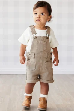 Leather Boot with Elastic Side - Tan