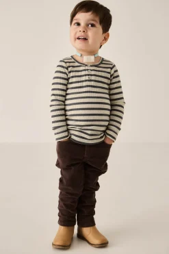 Leather Boot with Elastic Side - Bronzed