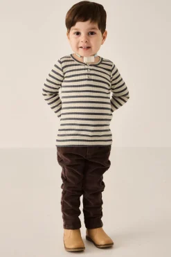 Leather Boot with Elastic Side - Bronzed