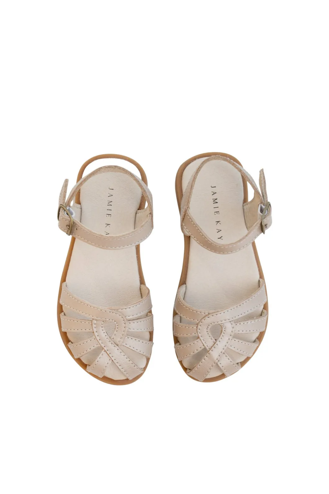 Leather Sandal - Matt Gold