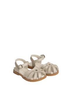 Leather Sandal - Matt Gold
