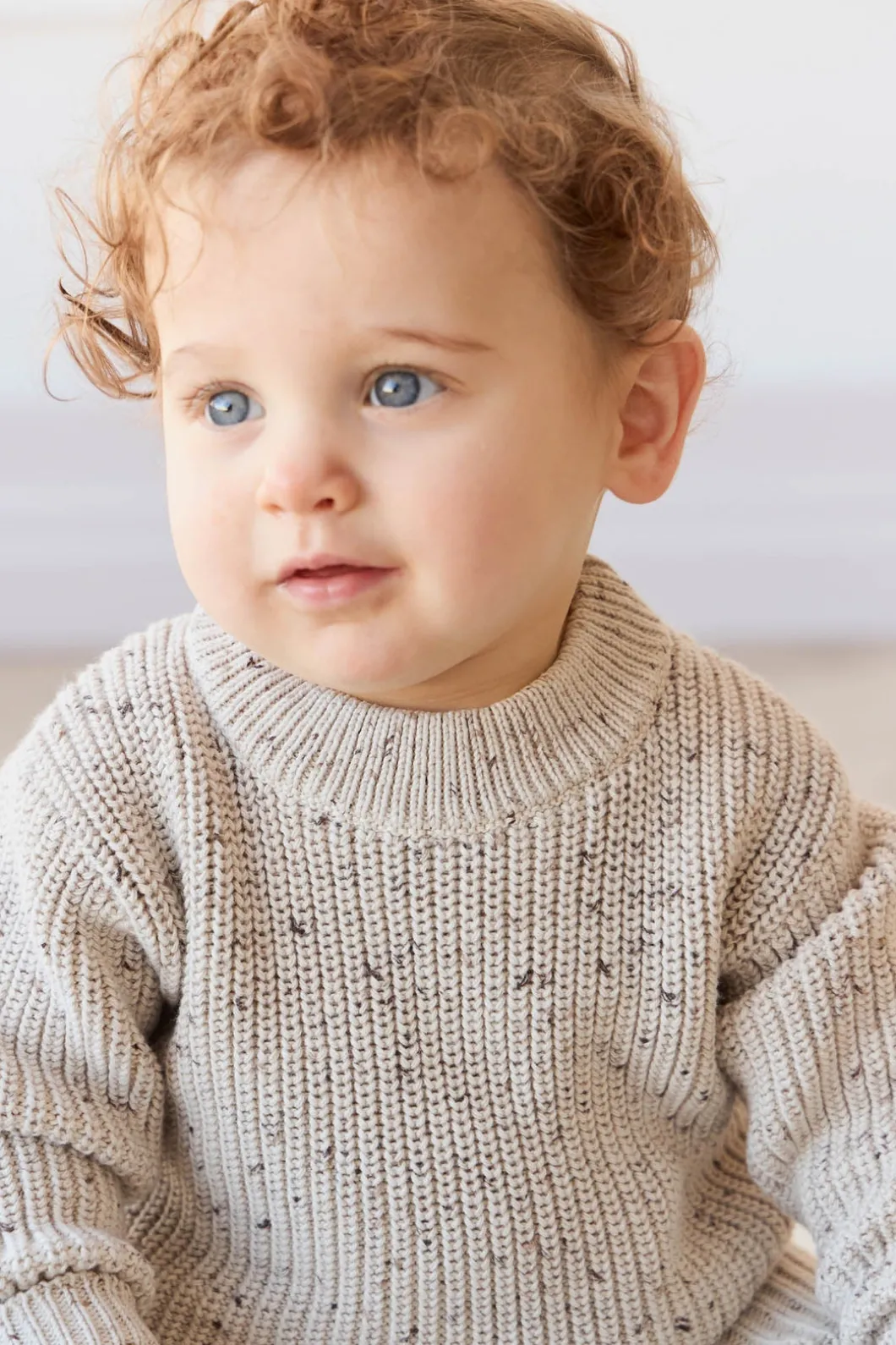 Leon Jumper - Oatmeal Balm Wolf Fleck
