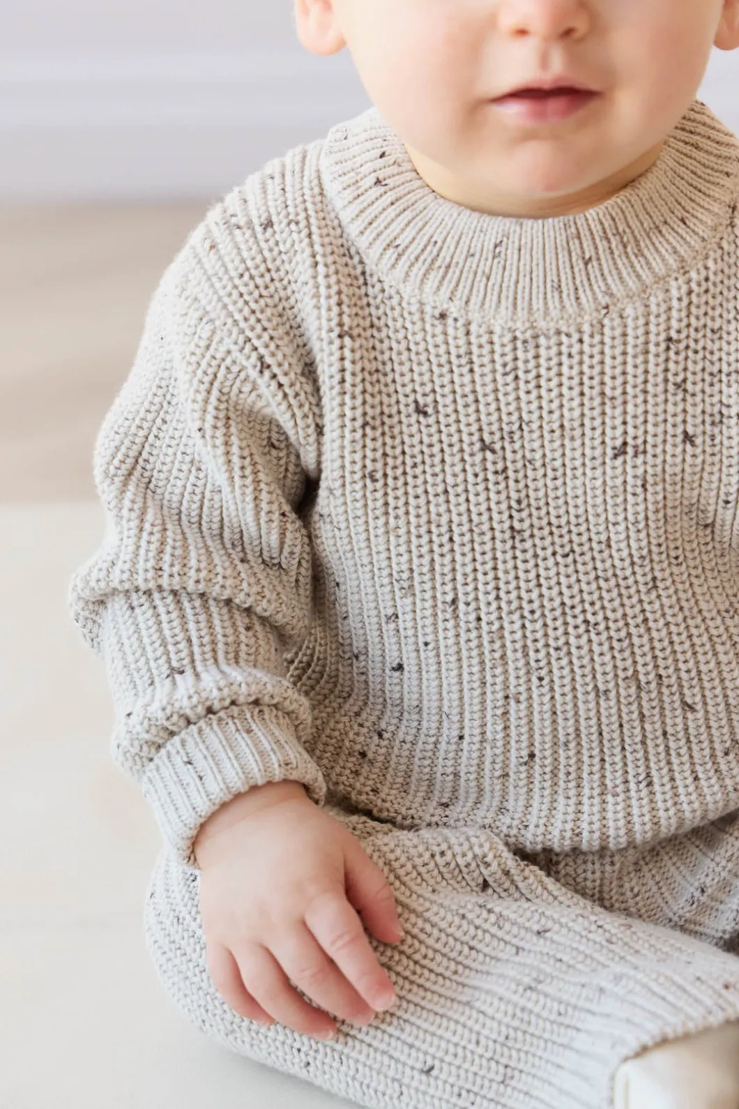 Leon Jumper - Oatmeal Balm Wolf Fleck