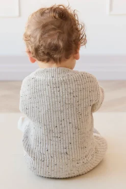 Leon Jumper - Oatmeal Balm Wolf Fleck