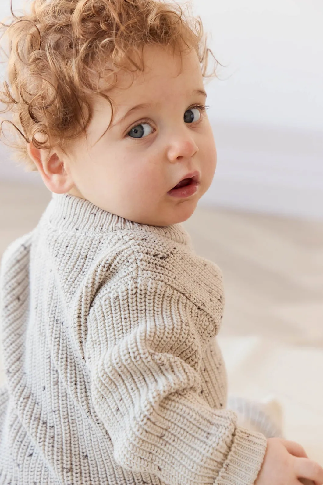Leon Jumper - Oatmeal Balm Wolf Fleck