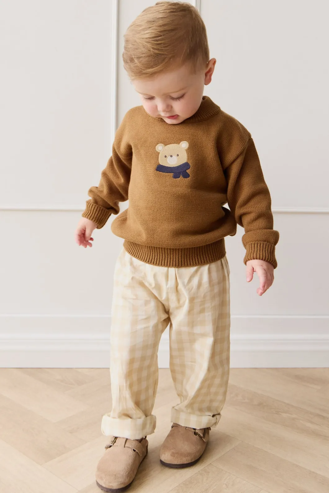 Leon Knit Jumper - Cosy Bobbie Autumn Bronze