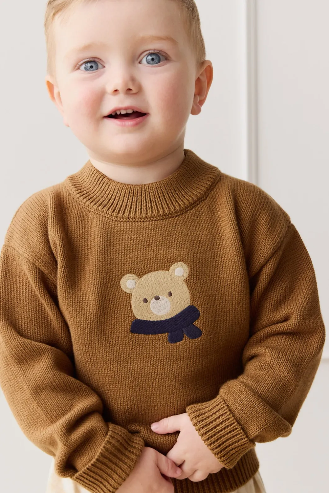 Leon Knit Jumper - Cosy Bobbie Autumn Bronze