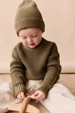Leon Knitted Beanie - Cricket