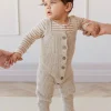 London Knitted Playsuit - Oatmeal Little Fawn Elk Fleck