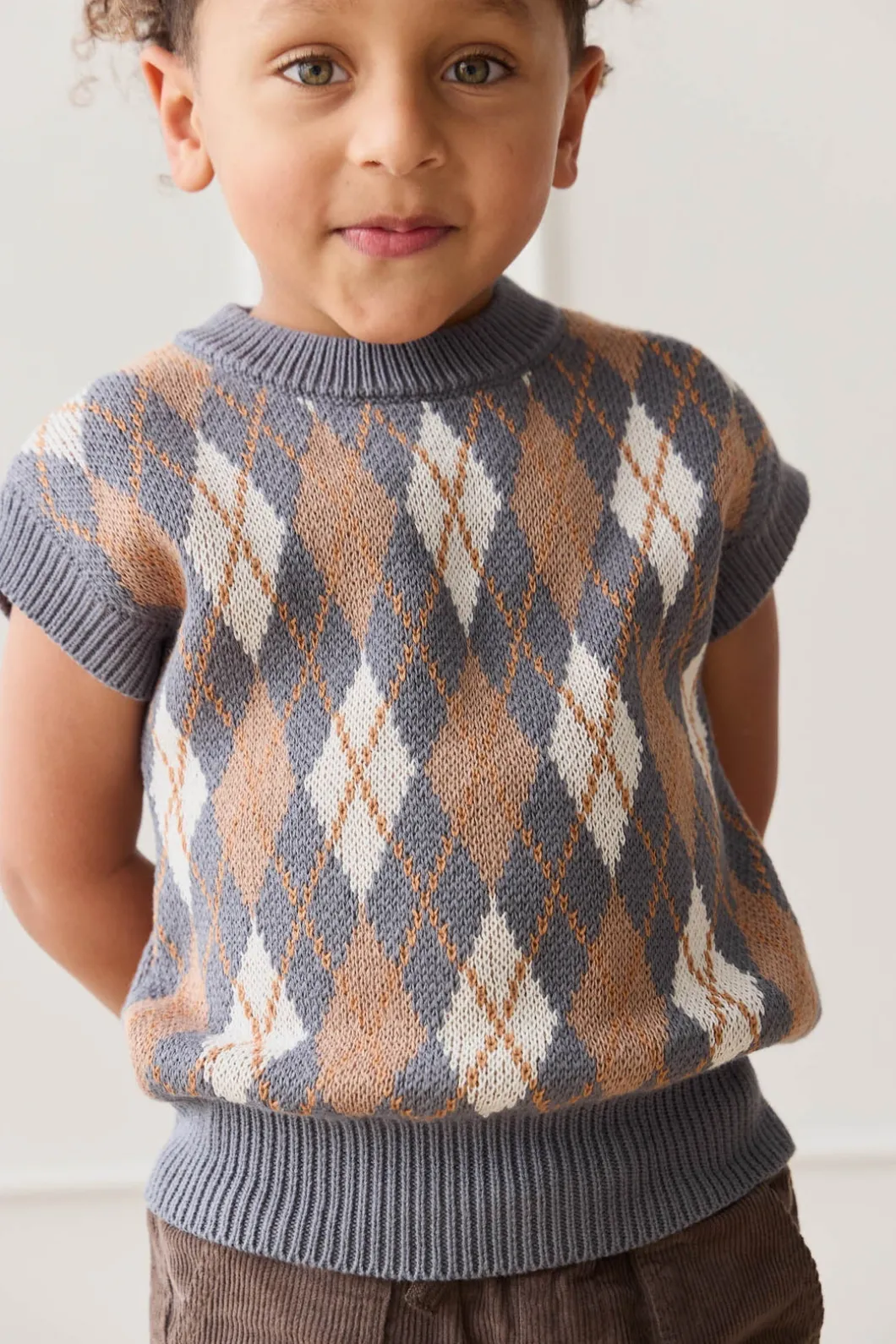 Marcus Knit Vest - Marcus Jacquard Arctic