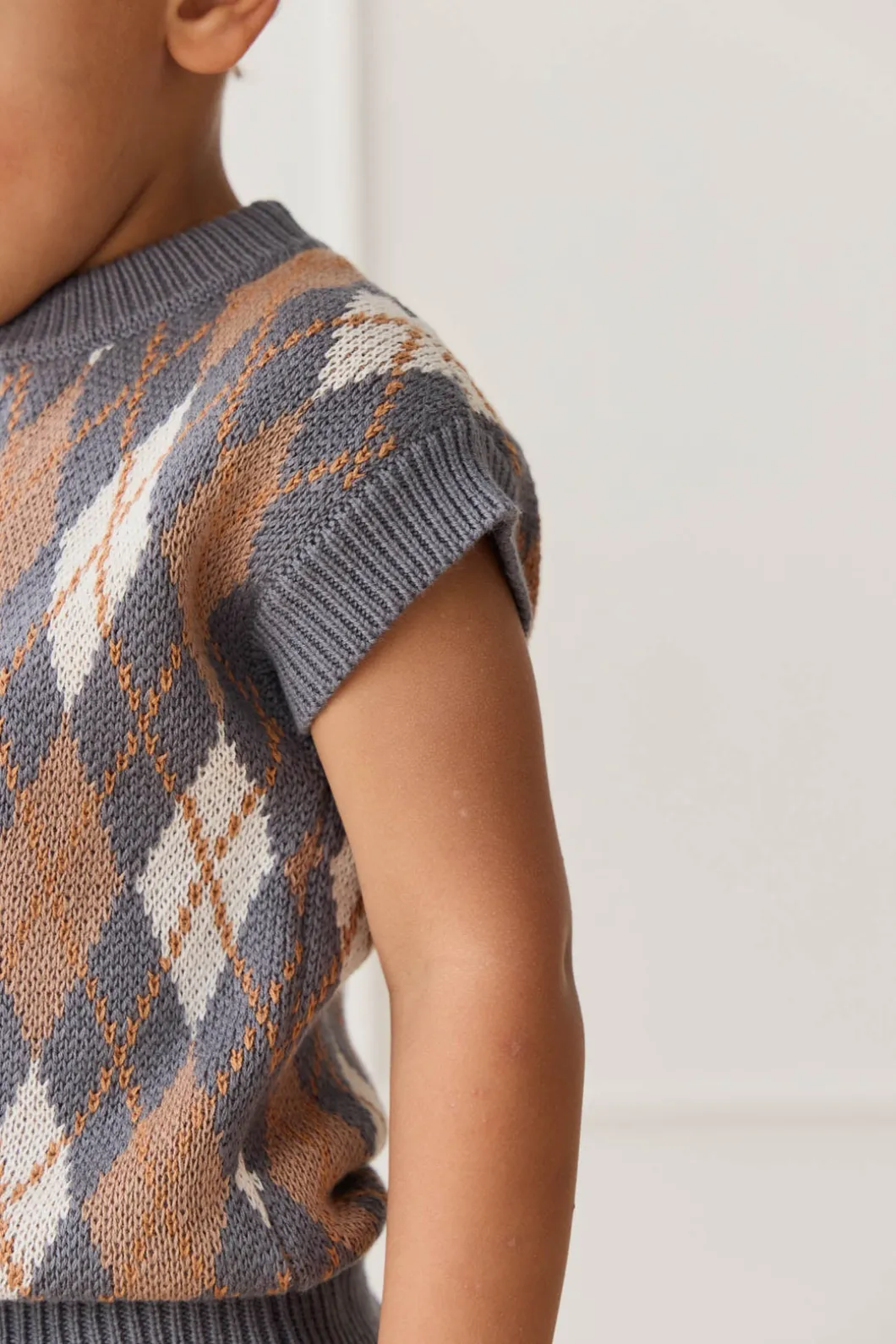 Marcus Knit Vest - Marcus Jacquard Arctic
