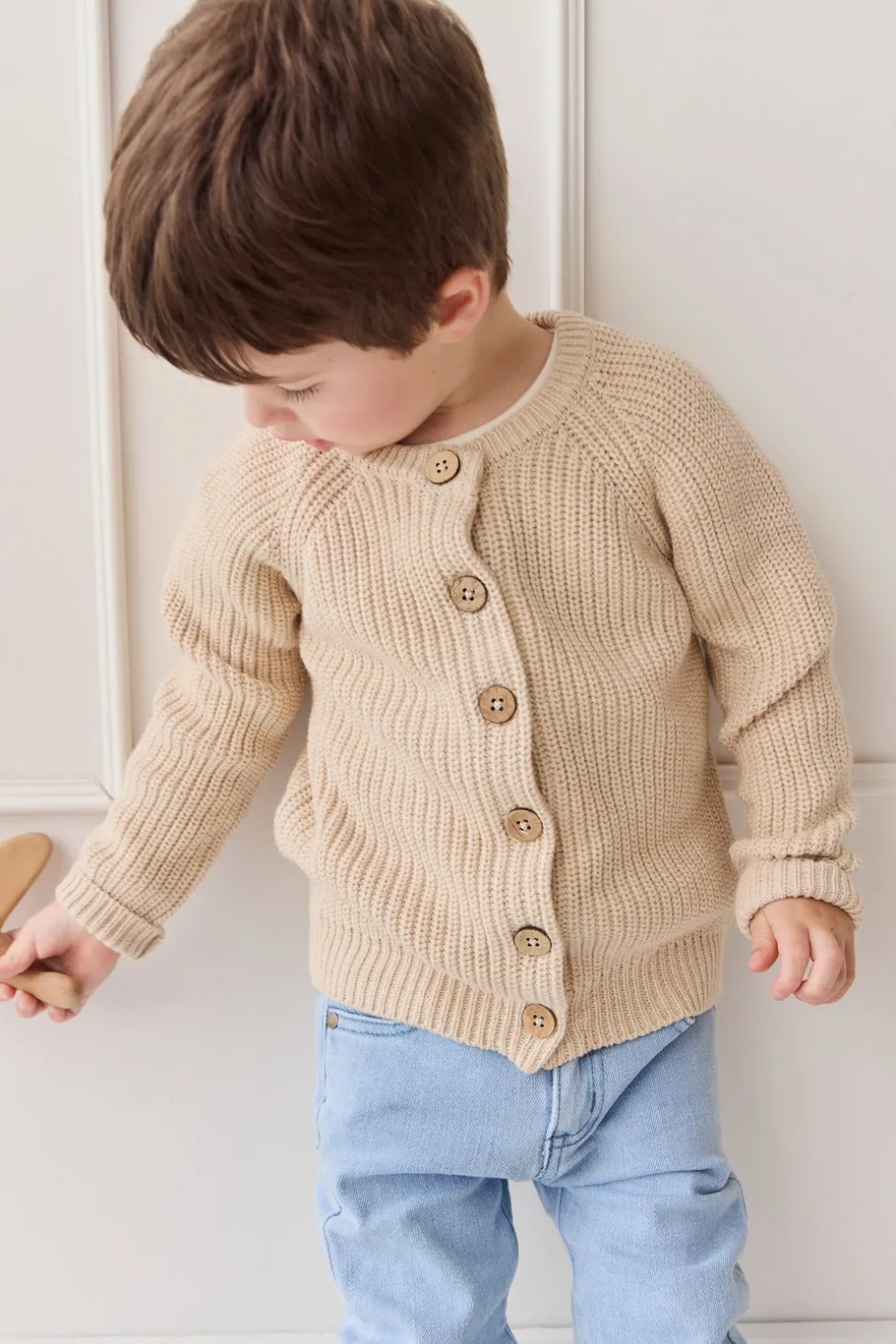 Max Cardigan - Oatmeal Marle