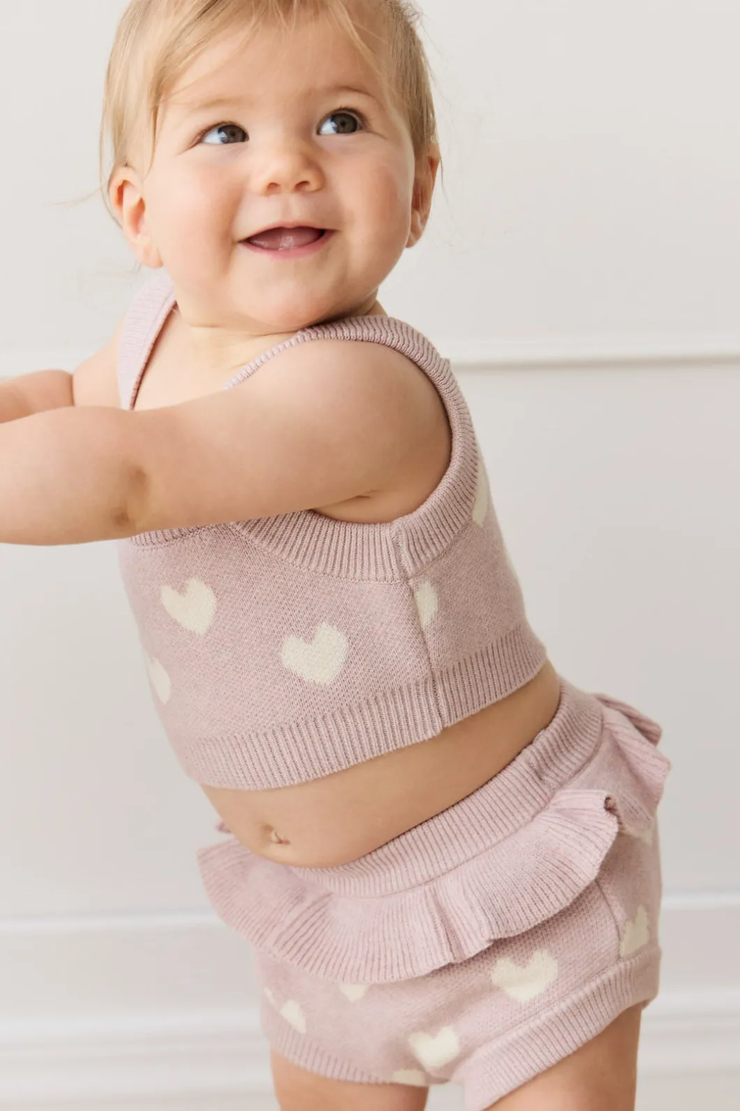 Molly Bloomer - Heart Jacquard Ballerina Marle