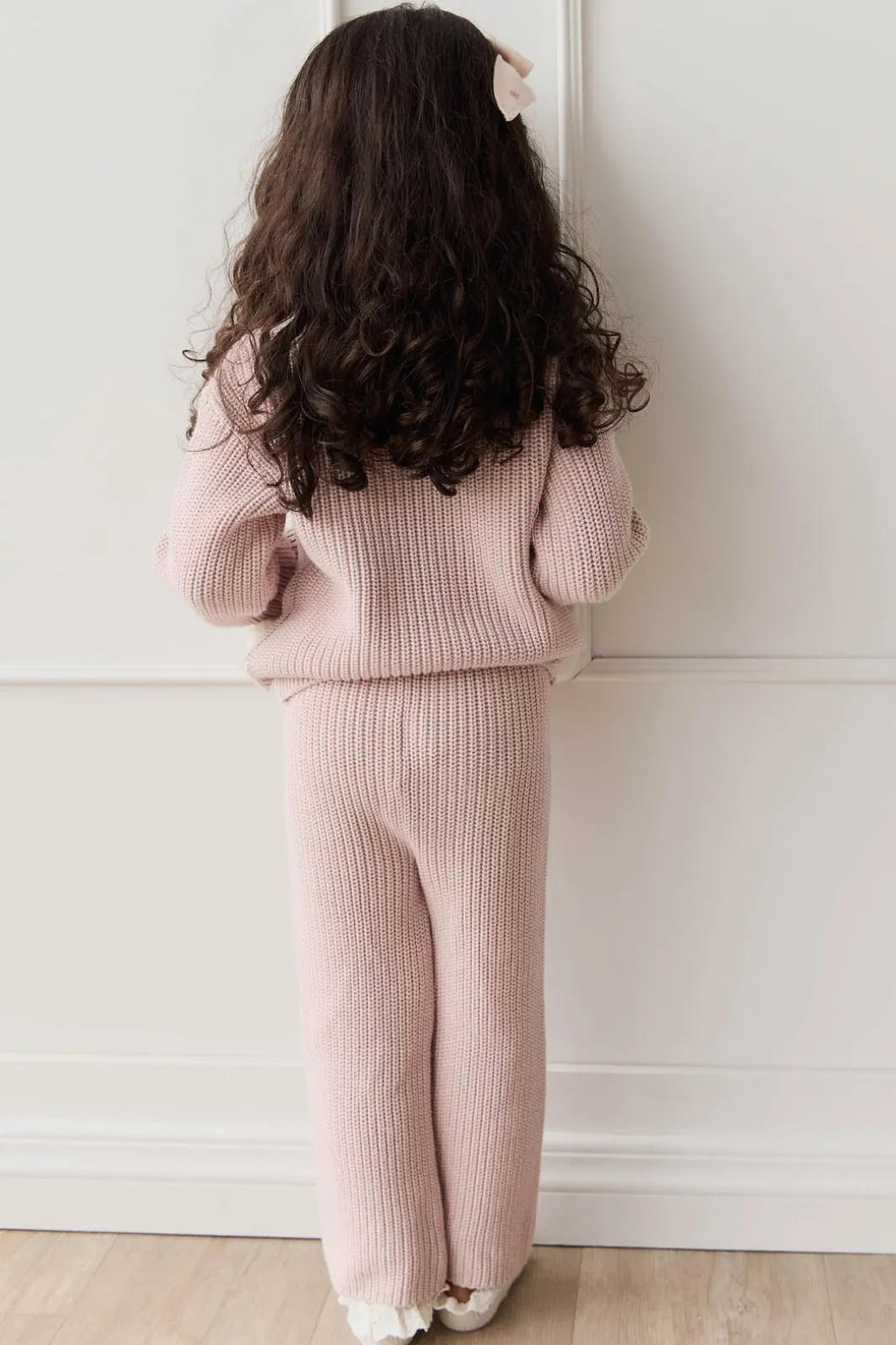Morgan Knitted Pant - Pastel Marle