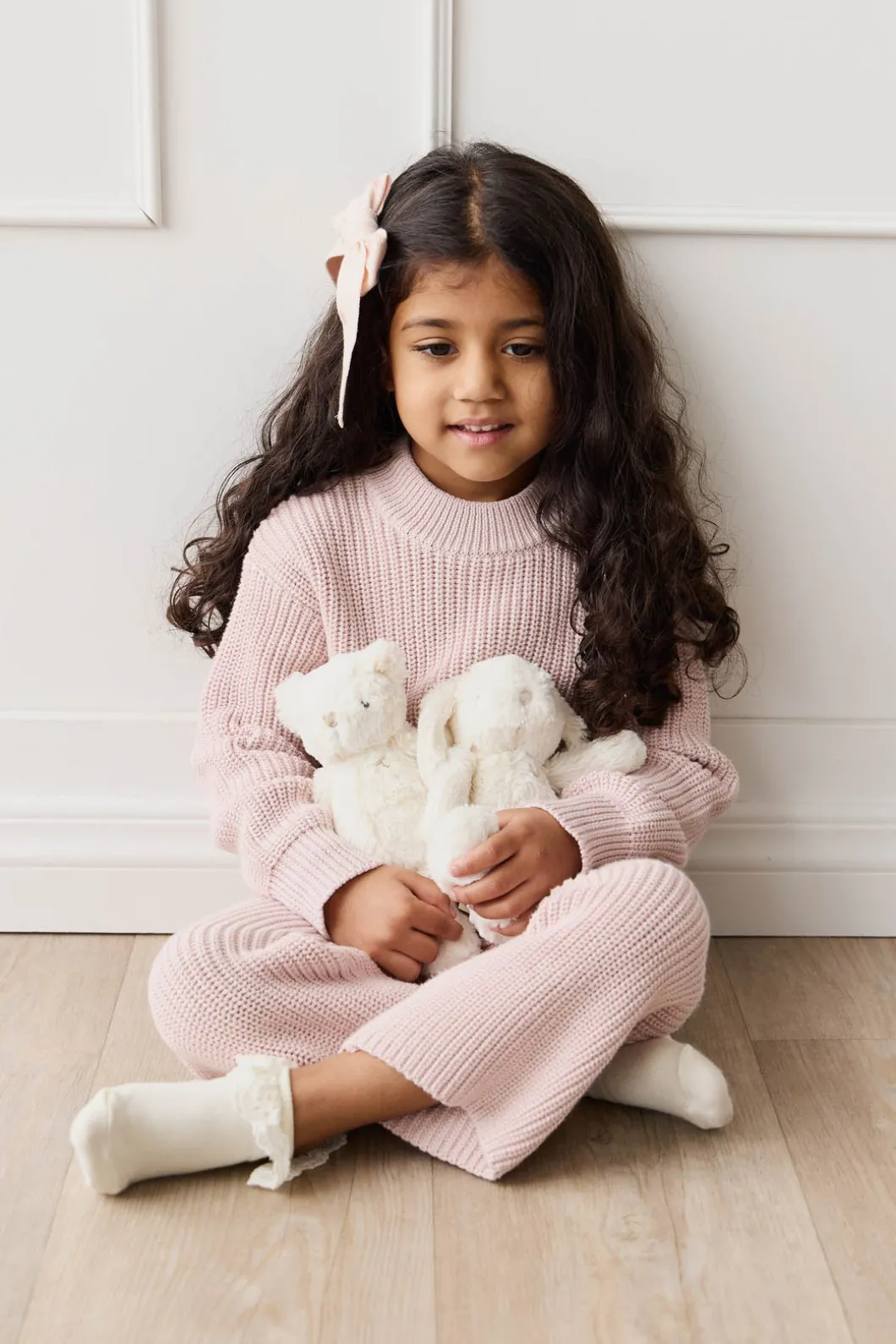 Morgan Knitted Pant - Pastel Marle