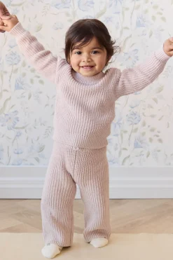 Morgan Pant - Hushed Pink Marle