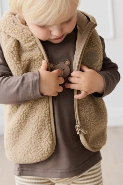 Neve Sherpa Vest - Cashew