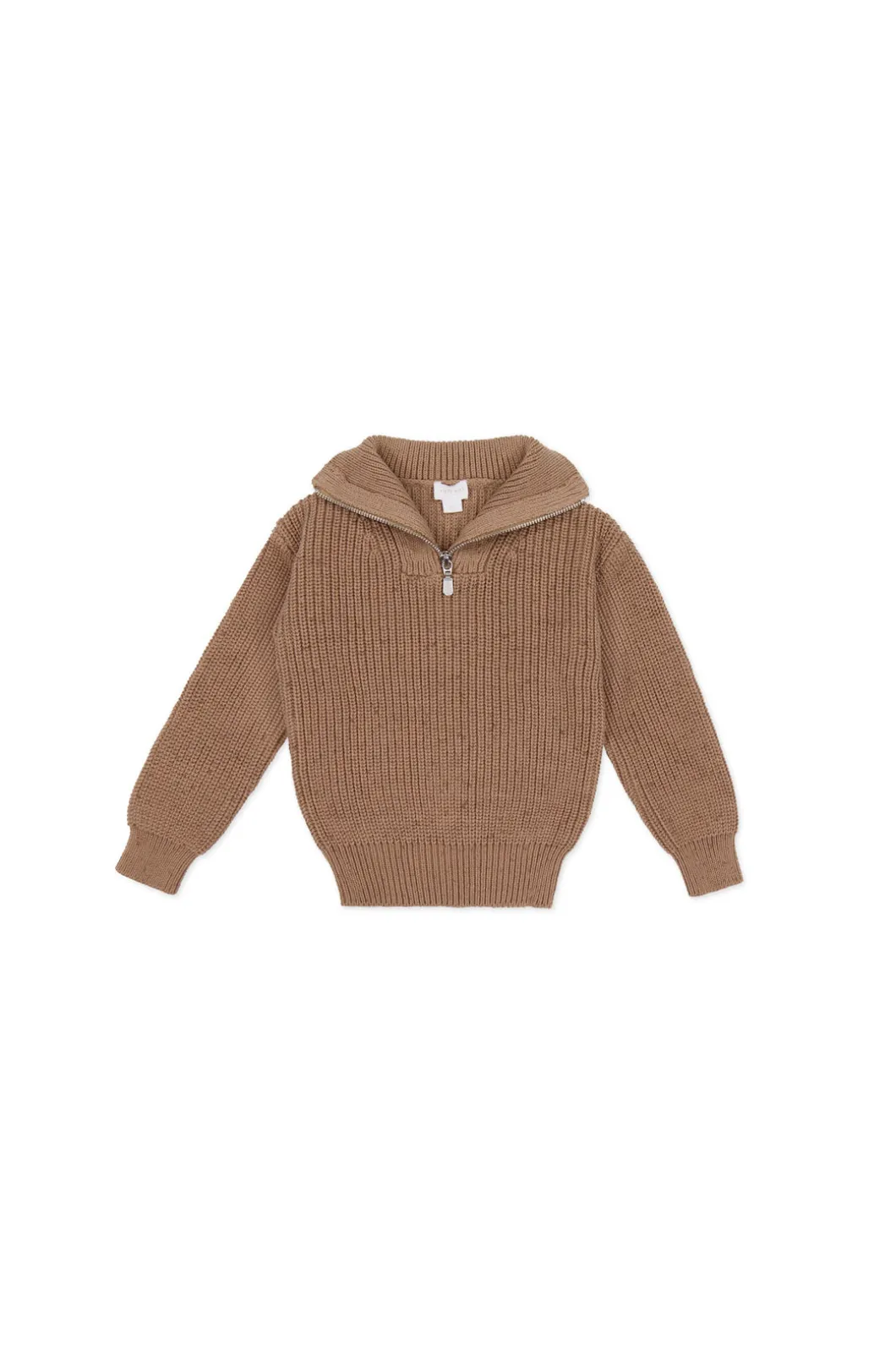 Nicholas Half Zip Jumper - Tiger Fleck