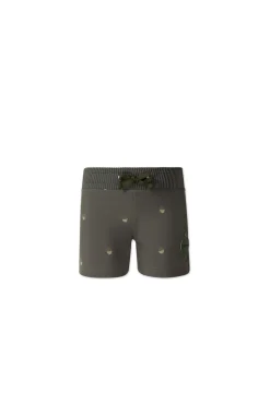 Noah Swim Short - Acorn Wolf