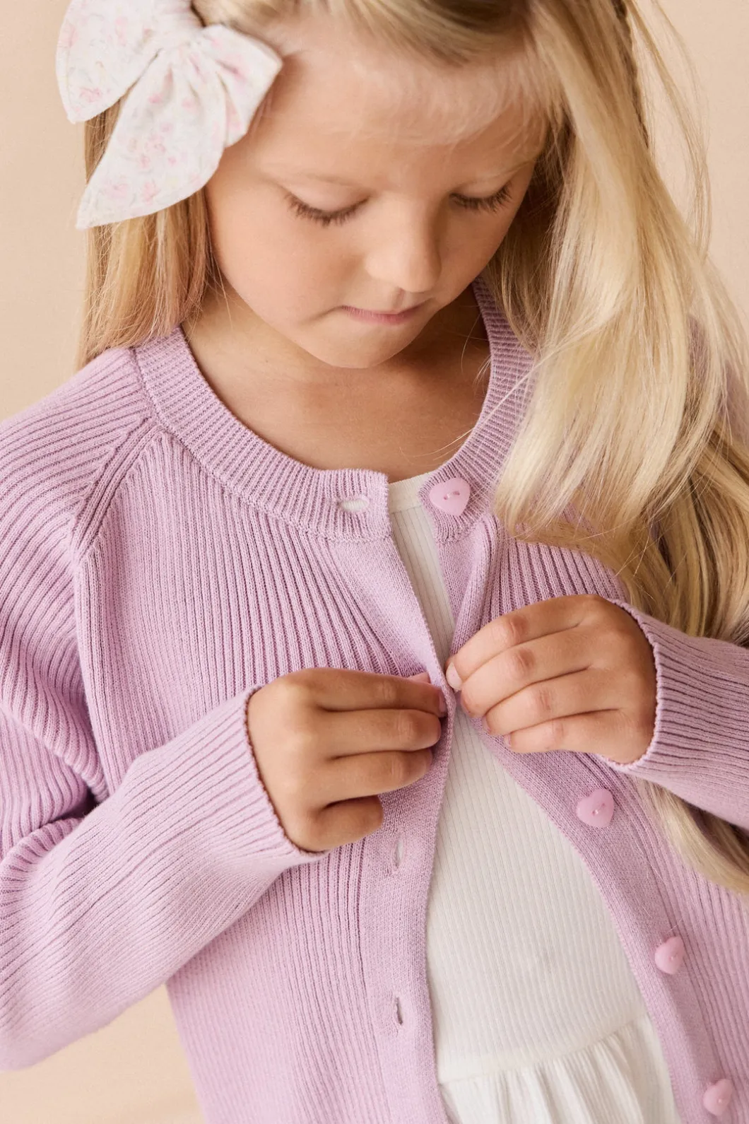 Noelle Cardigan - Lilac Blush