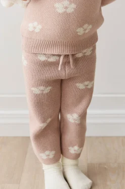 OG Morgan Knit Pant - Frankie Knit Rose