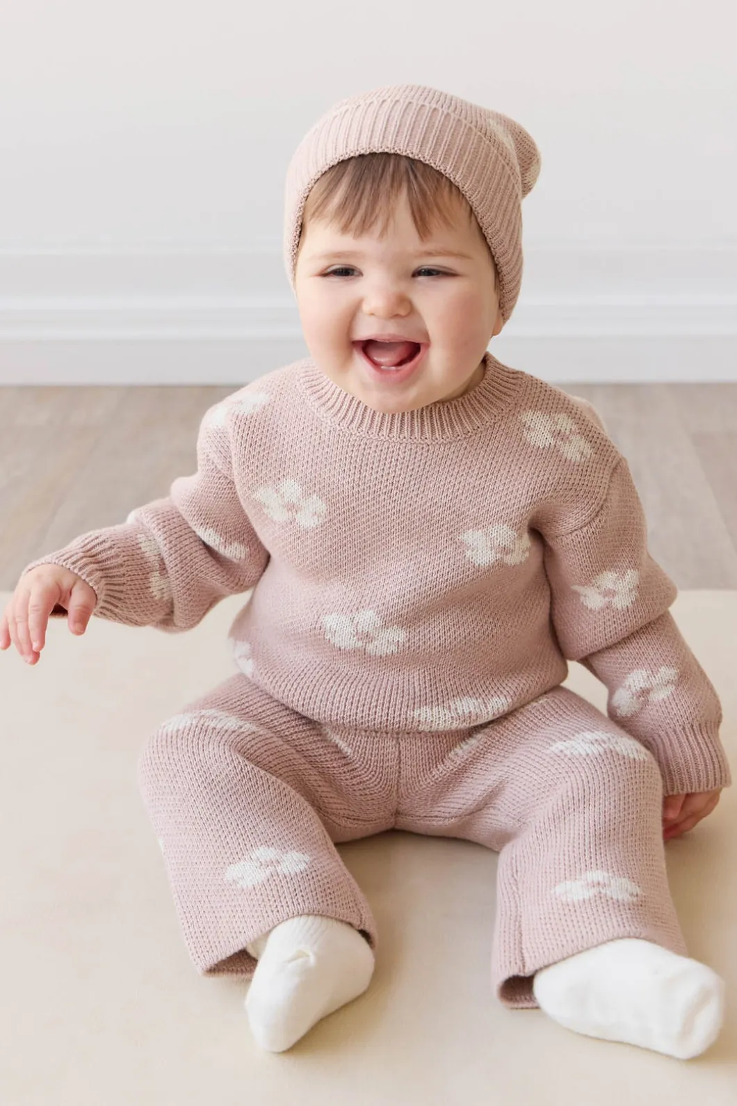 OG Morgan Knit Pant - Frankie Knit Rose
