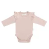 Organic Cotton Ana Bodysuit - Shell Pink