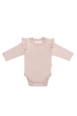Organic Cotton Ana Bodysuit - Shell Pink