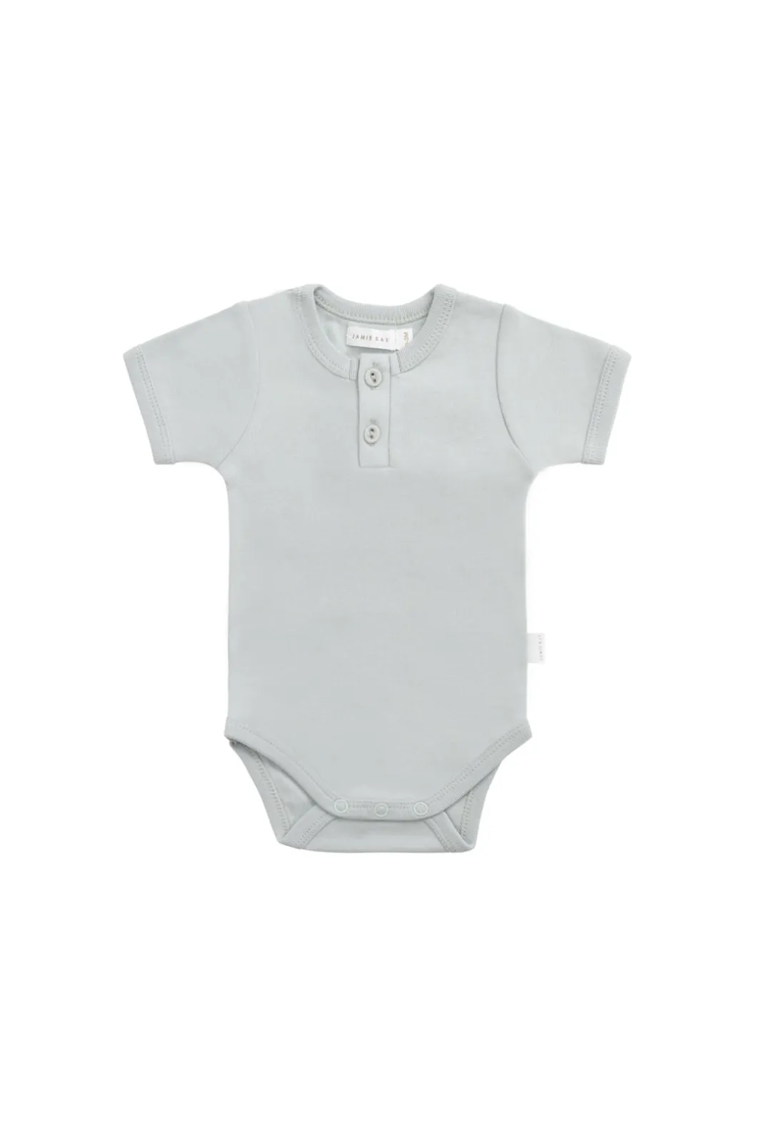 Organic Cotton Benny Tee Bodysuit - Mineral