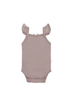 Organic Cotton Bettina Bodysuit - Softest Mauve