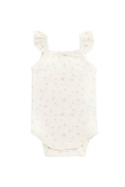 Organic Cotton Bettina Bodysuit - Briella Whisper