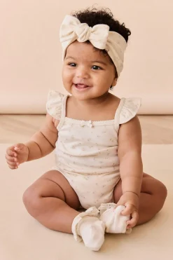 Organic Cotton Bettina Bodysuit - Briella Whisper
