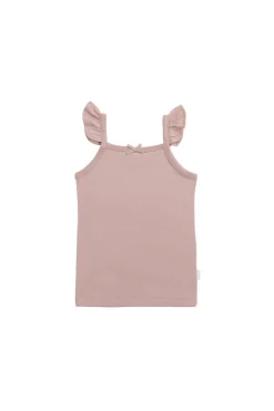 Organic Cotton Bettina Singlet - Powder Pink