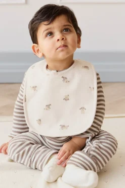 Organic Cotton Bib - Sasha Puppy Tofu