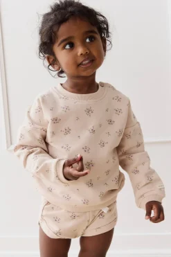 Organic Cotton Bobbie Sweatshirt - Goldie Bouquet Pink Tint
