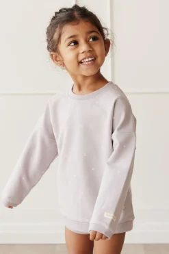Organic Cotton Bobbie Sweatshirt - Annie Ditzy Violet Ice