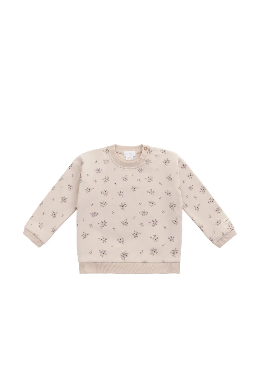 Organic Cotton Bobbie Sweatshirt - Goldie Bouquet Pink Tint