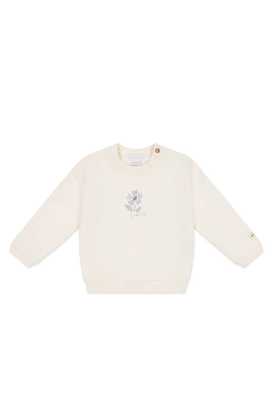 Organic Cotton Bobbie Sweatshirt - Parchment Lola